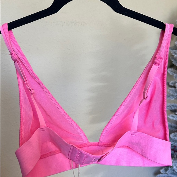 Skims Cotton Rib Plunge Bralette size M - Picture 5 of 6
